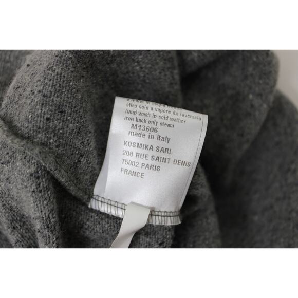 Kosmika Womens OS Boxy Sweater Pullover Knit Mohair Off Shoulder Wool Silk Italy - Picture 7 of 8